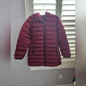 Uwear Burgundy puffer jacket size medium